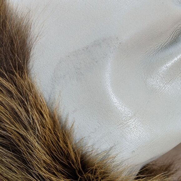 Diadora leather fur lined accented snow boots moon lace up platform taupe 40/41 - Picture 11 of 12